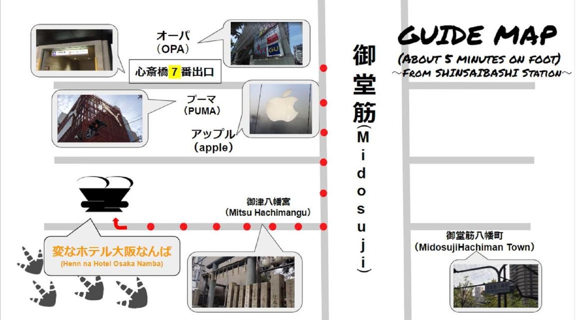 Henn Na Hotel Osaka Namba Dış mekan fotoğraf