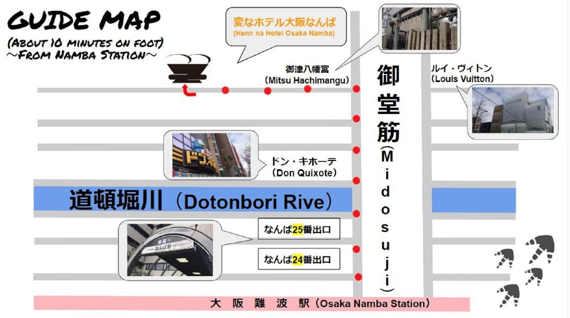 Henn Na Hotel Osaka Namba Dış mekan fotoğraf